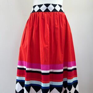 Kate Spade Full Geometric Print Skirt